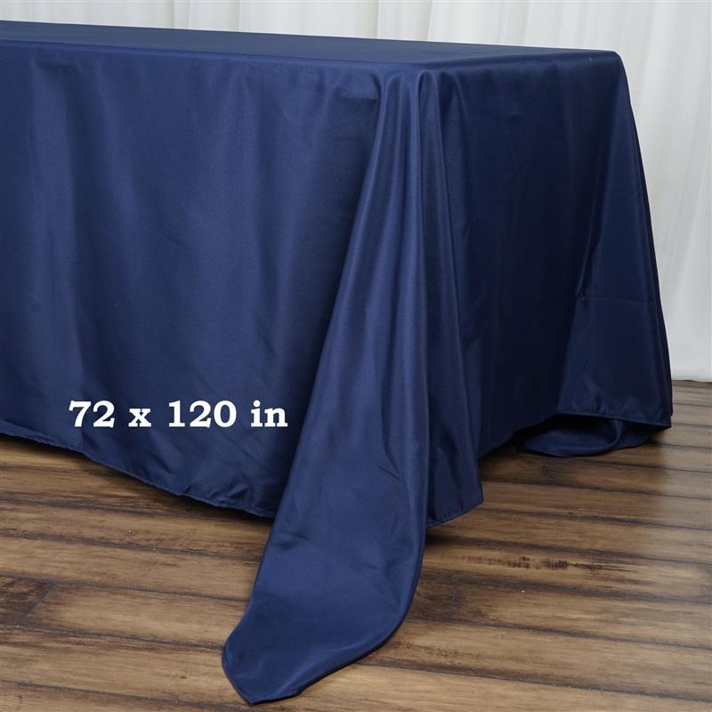 72" x 120" Polyester Rectangular Tablecloth