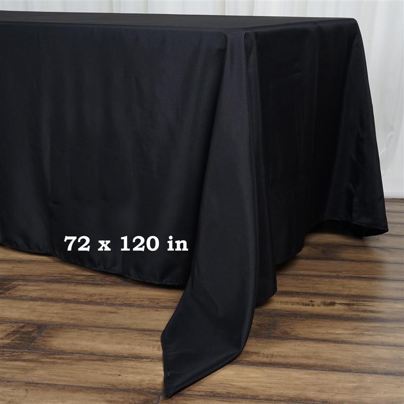 72" x 120" Polyester Rectangular Tablecloth
