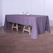 72" x 120" Polyester Rectangular Tablecloth - Violet Amethyst TAB_72120_073_POLY