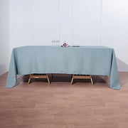 72" x 120" Polyester Rectangular Tablecloth - Dusty Blue TAB_72120_086_POLY