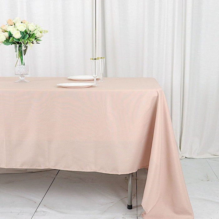 72" x 120" Polyester Rectangular Tablecloth TAB_72120_NUDE_POLY