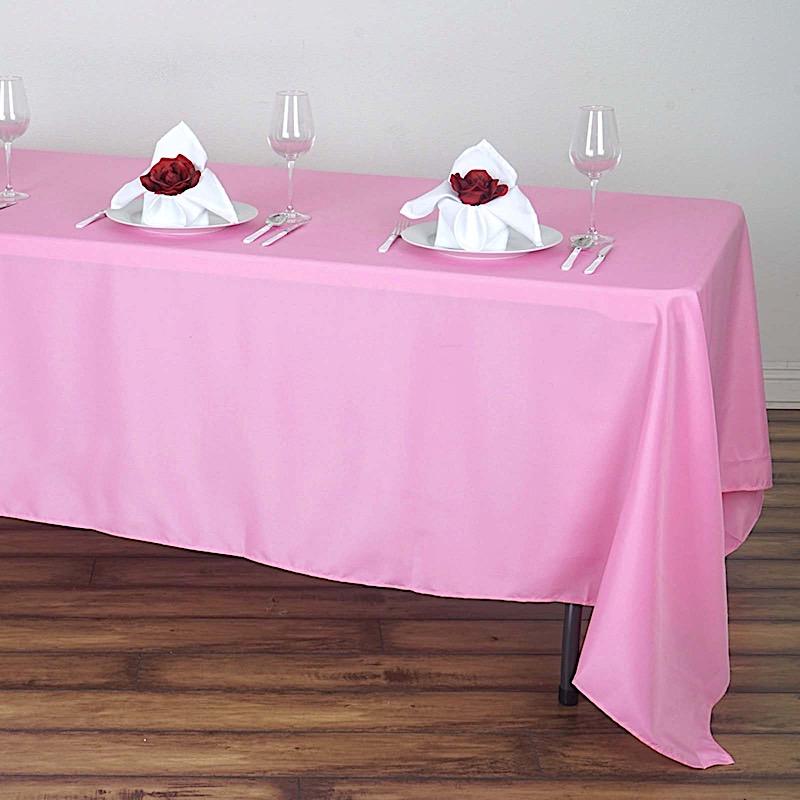 72" x 120" Polyester Rectangular Tablecloth TAB_72120_PINK_POLY