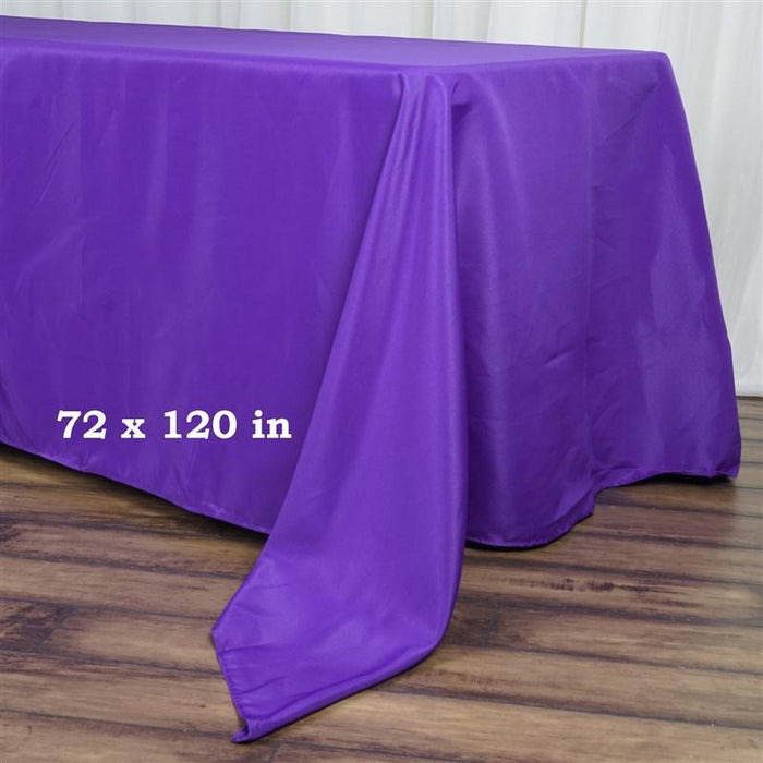 72" x 120" Polyester Rectangular Tablecloth TAB_72120_PURP