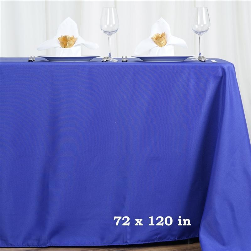 72" x 120" Polyester Rectangular Tablecloth TAB_72120_ROY