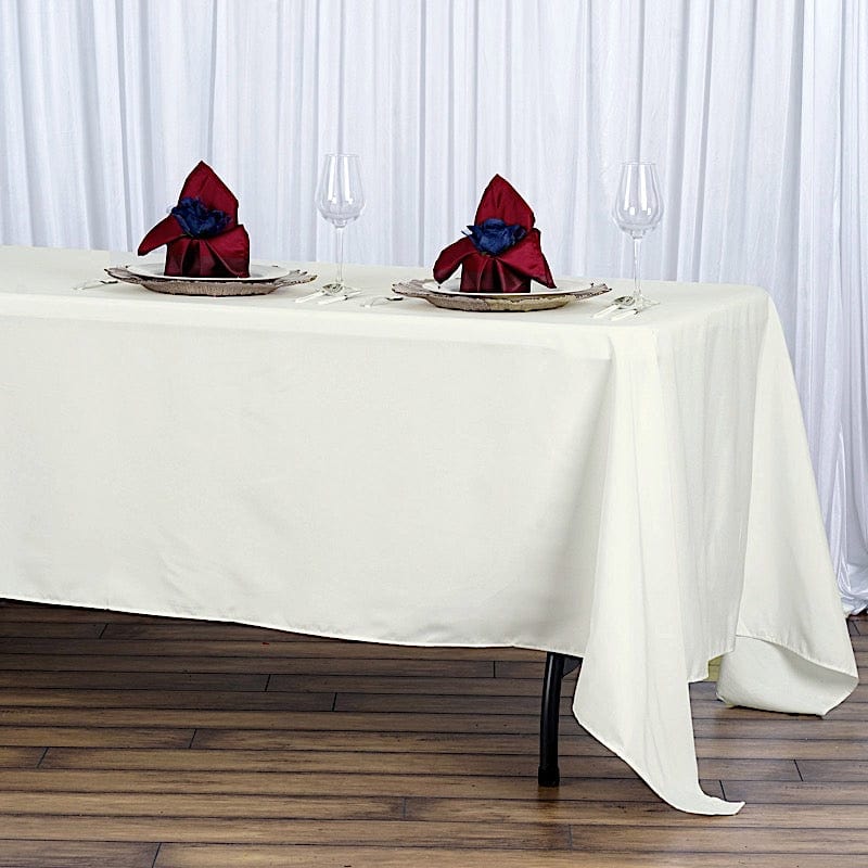72" x 120" Premium Polyester Rectangular Tablecloth