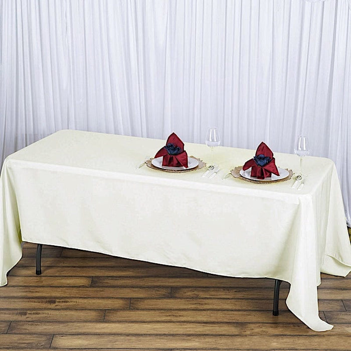 72" x 120" Premium Polyester Rectangular Tablecloth