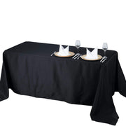 72" x 120" Premium Polyester Rectangular Tablecloth - Black TAB_72120_BLK_PRM