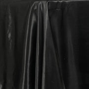 72" x 120" Satin Rectangular Tablecloth - Black TAB_STN_72120_BLK