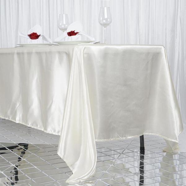 72" x 120" Satin Rectangular Tablecloth