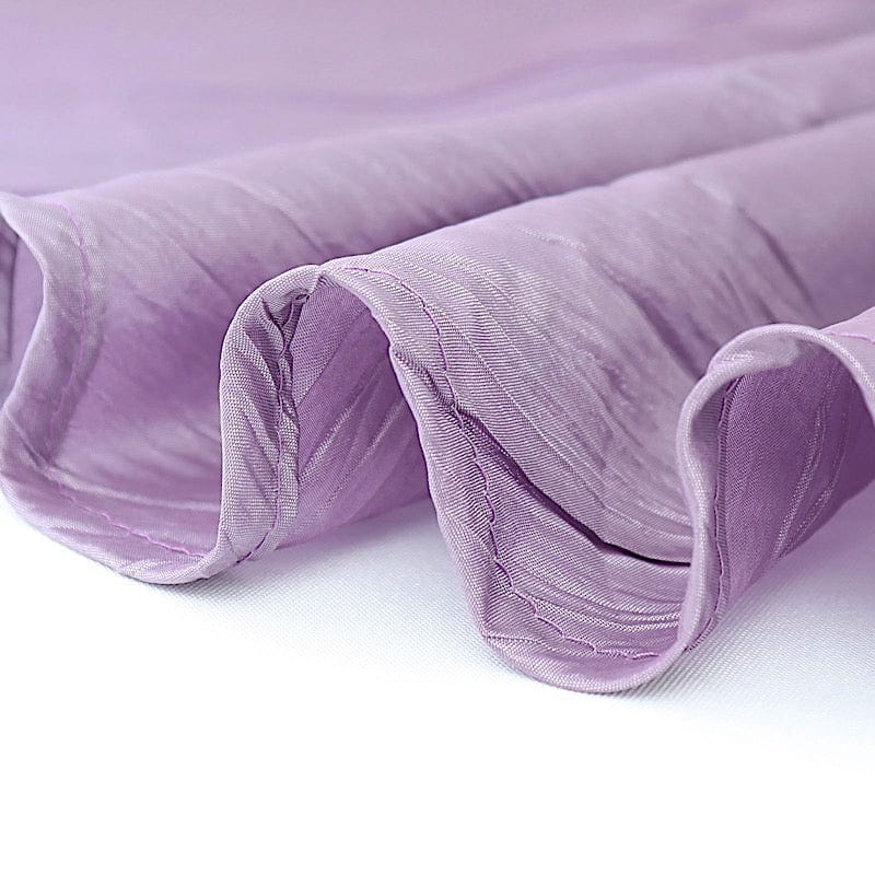 72" x 72" Accordion Crinkled Taffeta Square Table Overlay