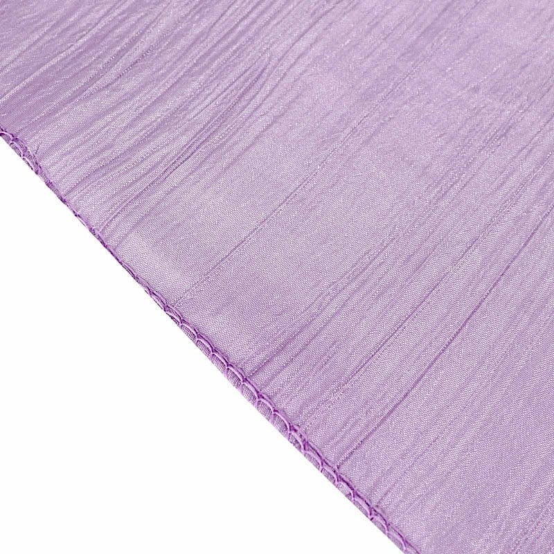 72" x 72" Accordion Crinkled Taffeta Square Table Overlay