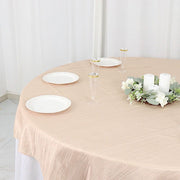 72" x 72" Accordion Crinkled Taffeta Square Table Overlay