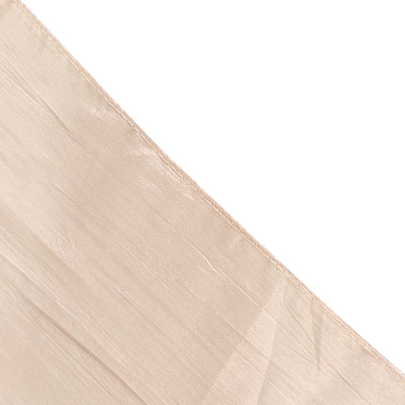 72" x 72" Accordion Crinkled Taffeta Square Table Overlay