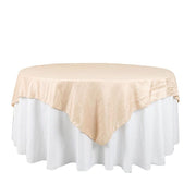 72" x 72" Accordion Crinkled Taffeta Square Table Overlay LAY72_ACRNK_081