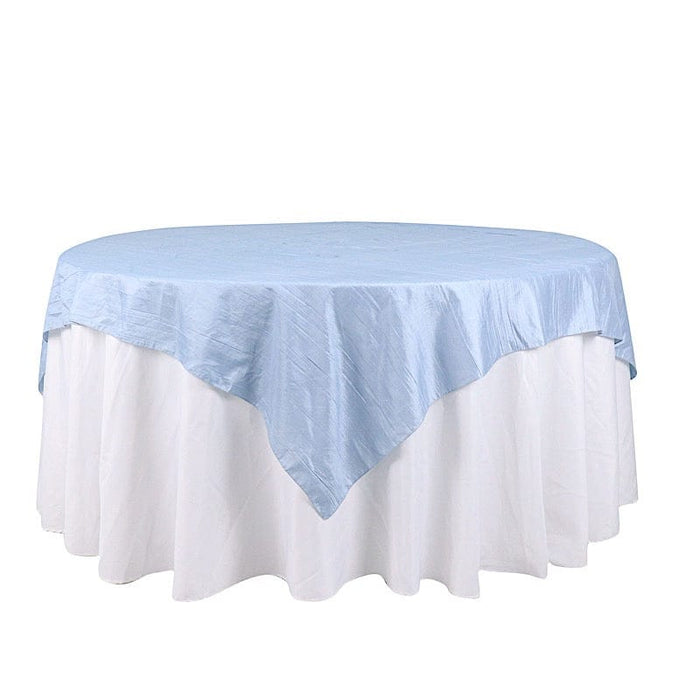 72" x 72" Accordion Crinkled Taffeta Square Table Overlay LAY72_ACRNK_086