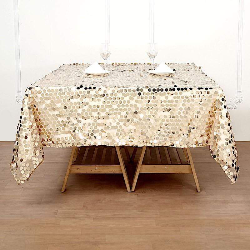 72" x 72" Big Payette Sequined Table Overlay
