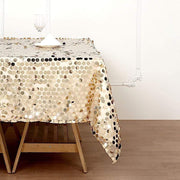 72" x 72" Big Payette Sequined Table Overlay