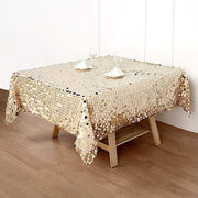 72" x 72" Big Payette Sequined Table Overlay