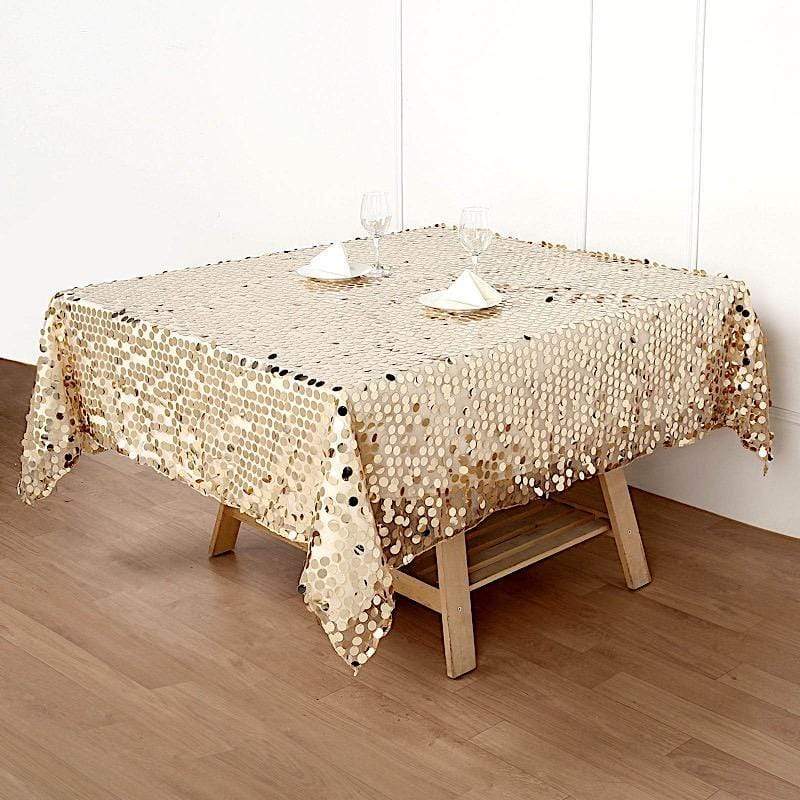 72" x 72" Big Payette Sequined Table Overlay
