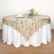 72" x 72" Big Payette Sequined Table Overlay