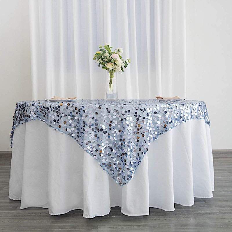 72" x 72" Big Payette Sequined Table Overlay