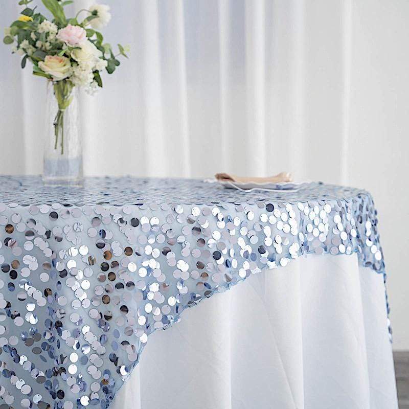 72" x 72" Big Payette Sequined Table Overlay