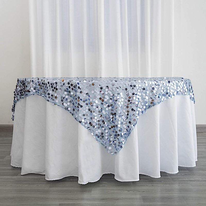 72" x 72" Big Payette Sequined Table Overlay