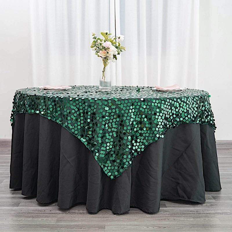 72" x 72" Big Payette Sequined Table Overlay