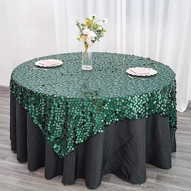 72" x 72" Big Payette Sequined Table Overlay