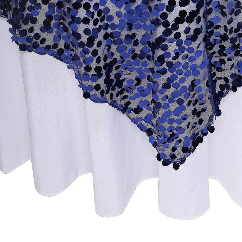 72" x 72" Big Payette Sequined Table Overlay