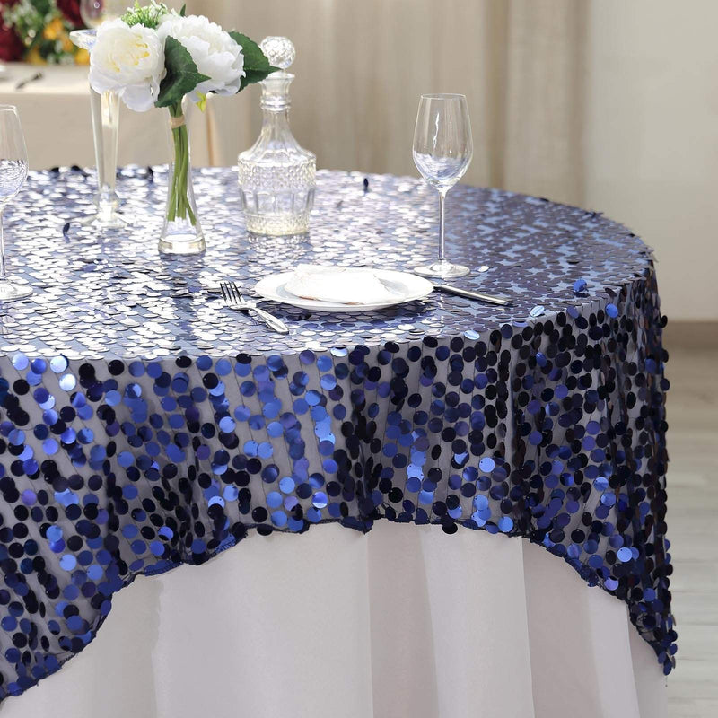 72" x 72" Big Payette Sequined Table Overlay