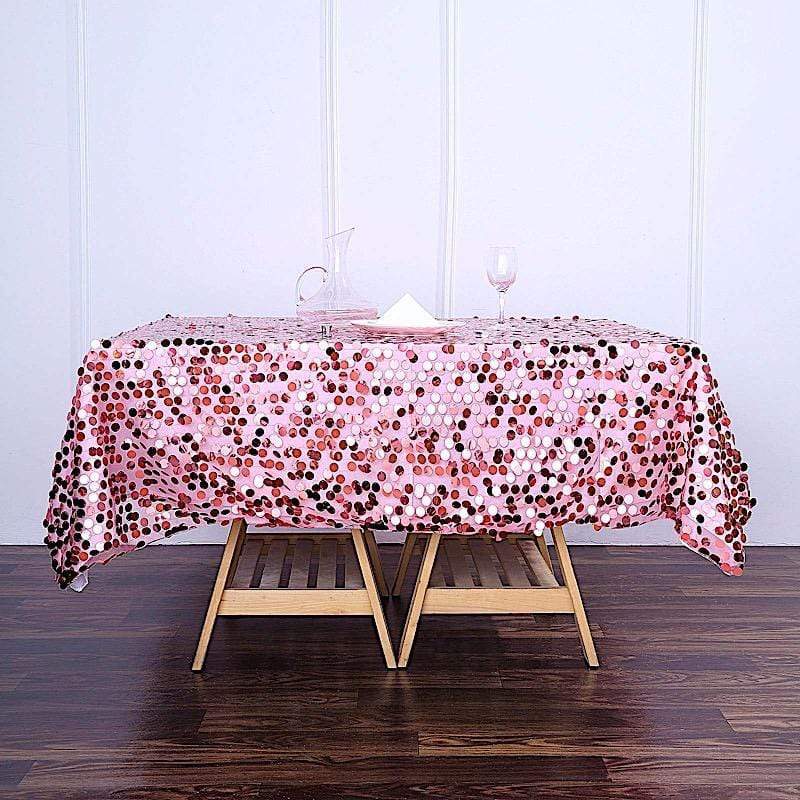 72" x 72" Big Payette Sequined Table Overlay