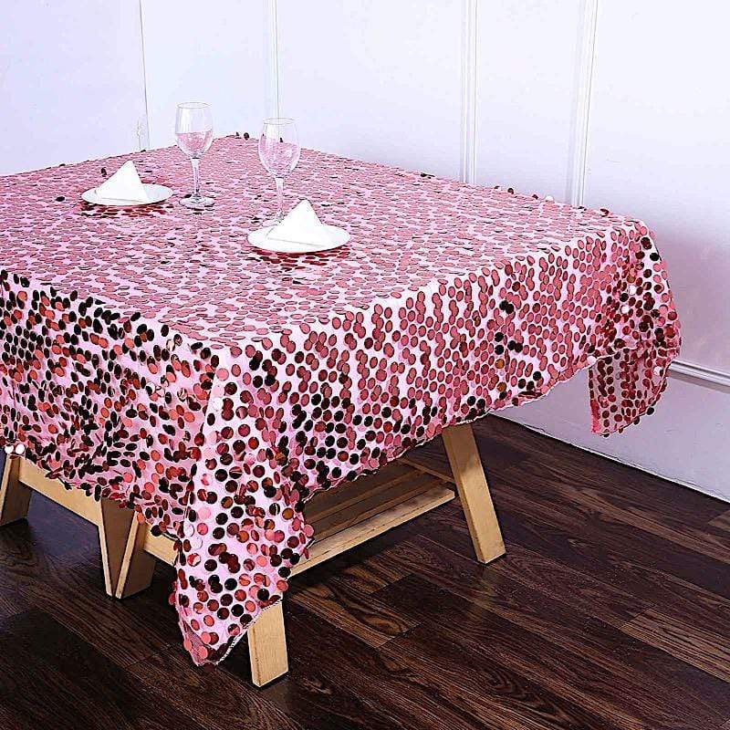 72" x 72" Big Payette Sequined Table Overlay
