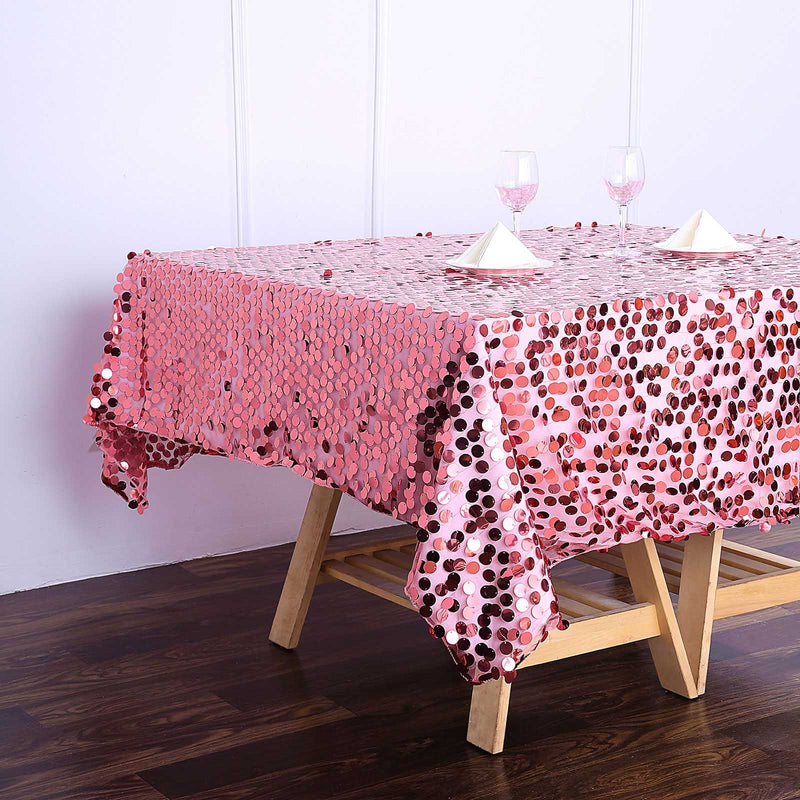72" x 72" Big Payette Sequined Table Overlay