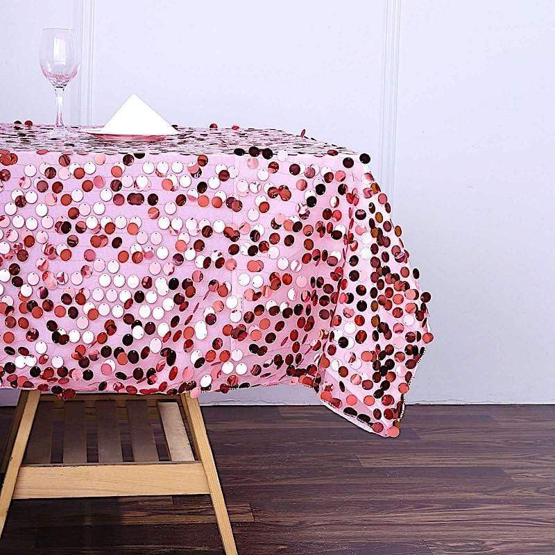 72" x 72" Big Payette Sequined Table Overlay