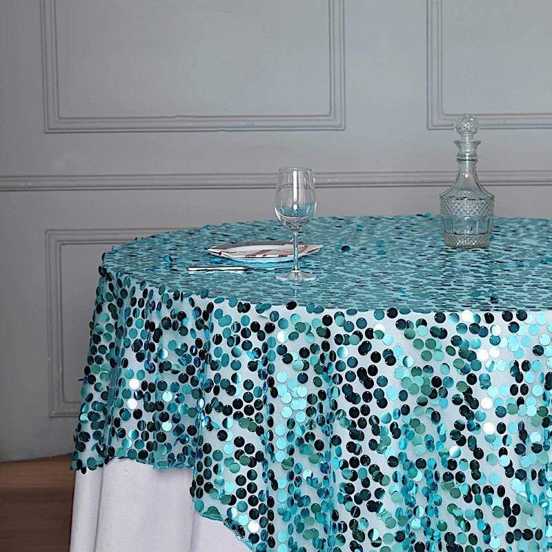72" x 72" Big Payette Sequined Table Overlay