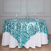 72" x 72" Big Payette Sequined Table Overlay