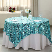72" x 72" Big Payette Sequined Table Overlay