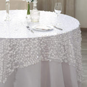 72" x 72" Big Payette Sequined Table Overlay