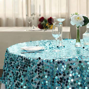 72" x 72" Big Payette Sequined Table Overlay