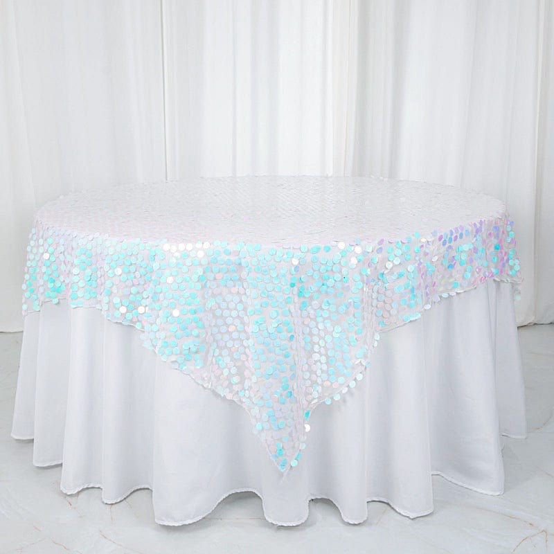 72" x 72" Big Payette Sequined Table Overlay