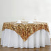 72" x 72" Big Payette Sequined Table Overlay LAY72_71_GOLD