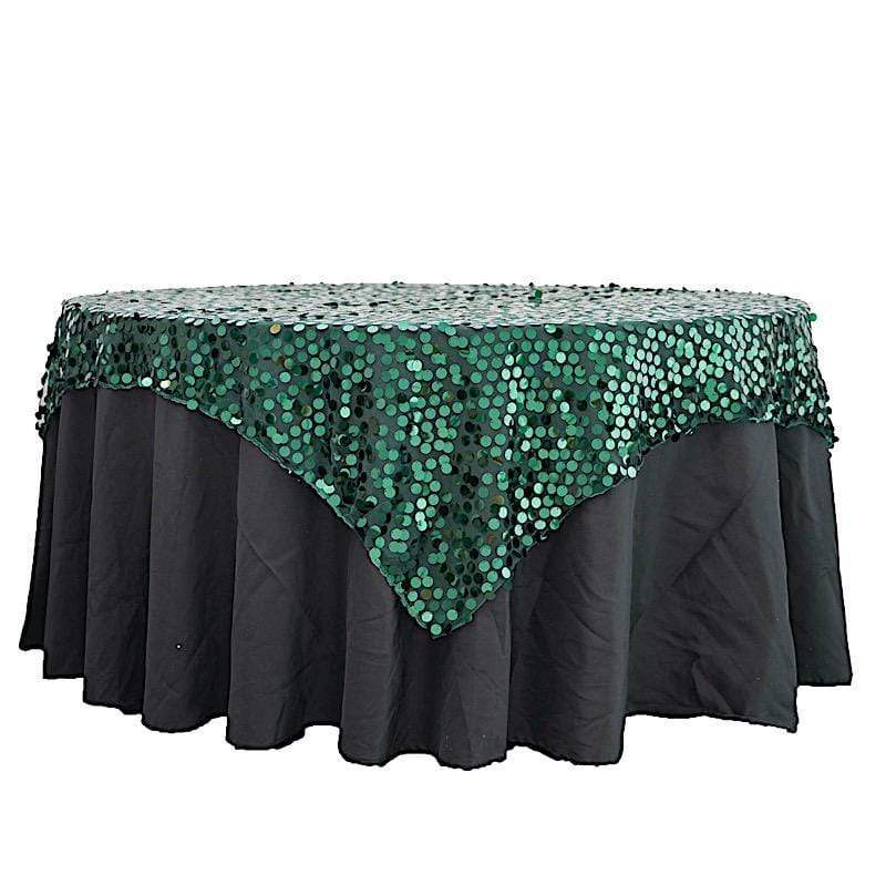 72" x 72" Big Payette Sequined Table Overlay LAY72_71_HUNT