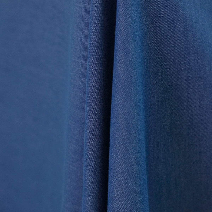 72" x 72" Faux Denim Polyester Table Overlay - Dark Blue LAY72_DENM