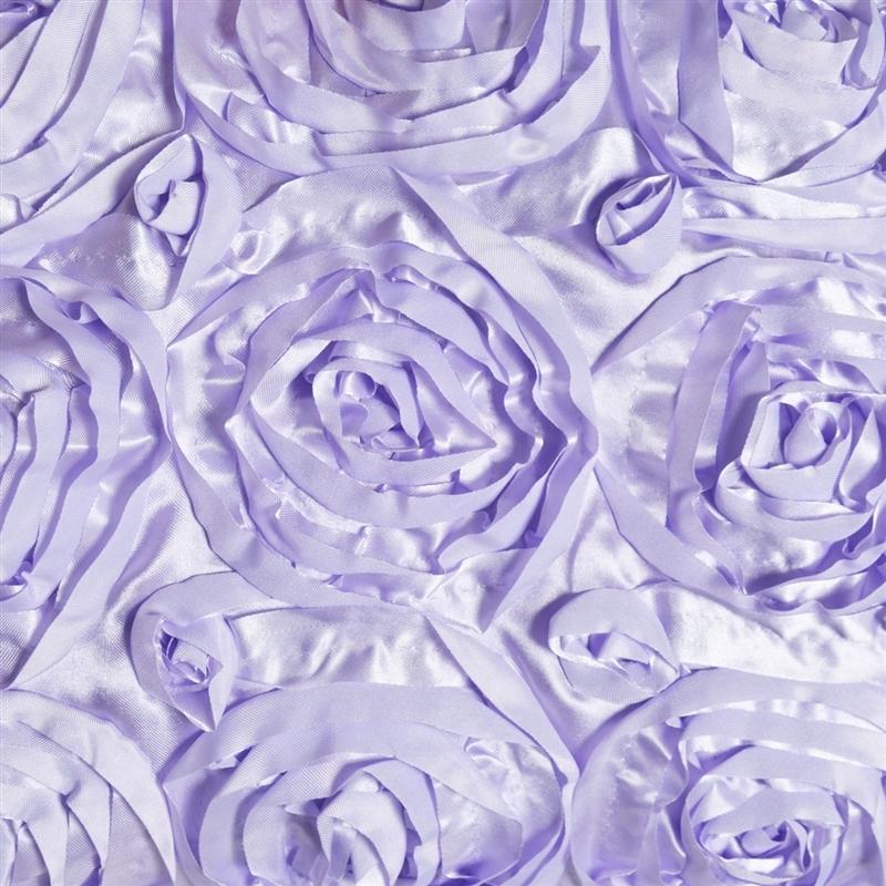 72" x 72" Satin Ribbon Roses Table Overlay