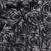 72" x 72" Satin Ribbon Roses Table Overlay