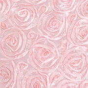 72" x 72" Satin Ribbon Roses Table Overlay