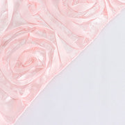 72" x 72" Satin Ribbon Roses Table Overlay