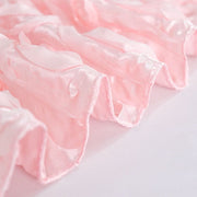 72" x 72" Satin Ribbon Roses Table Overlay