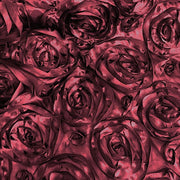 72" x 72" Satin Ribbon Roses Table Overlay